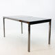 Table à manger en verre fumé extensible par Milo Baughman