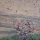 Double-sided painting on cardboard