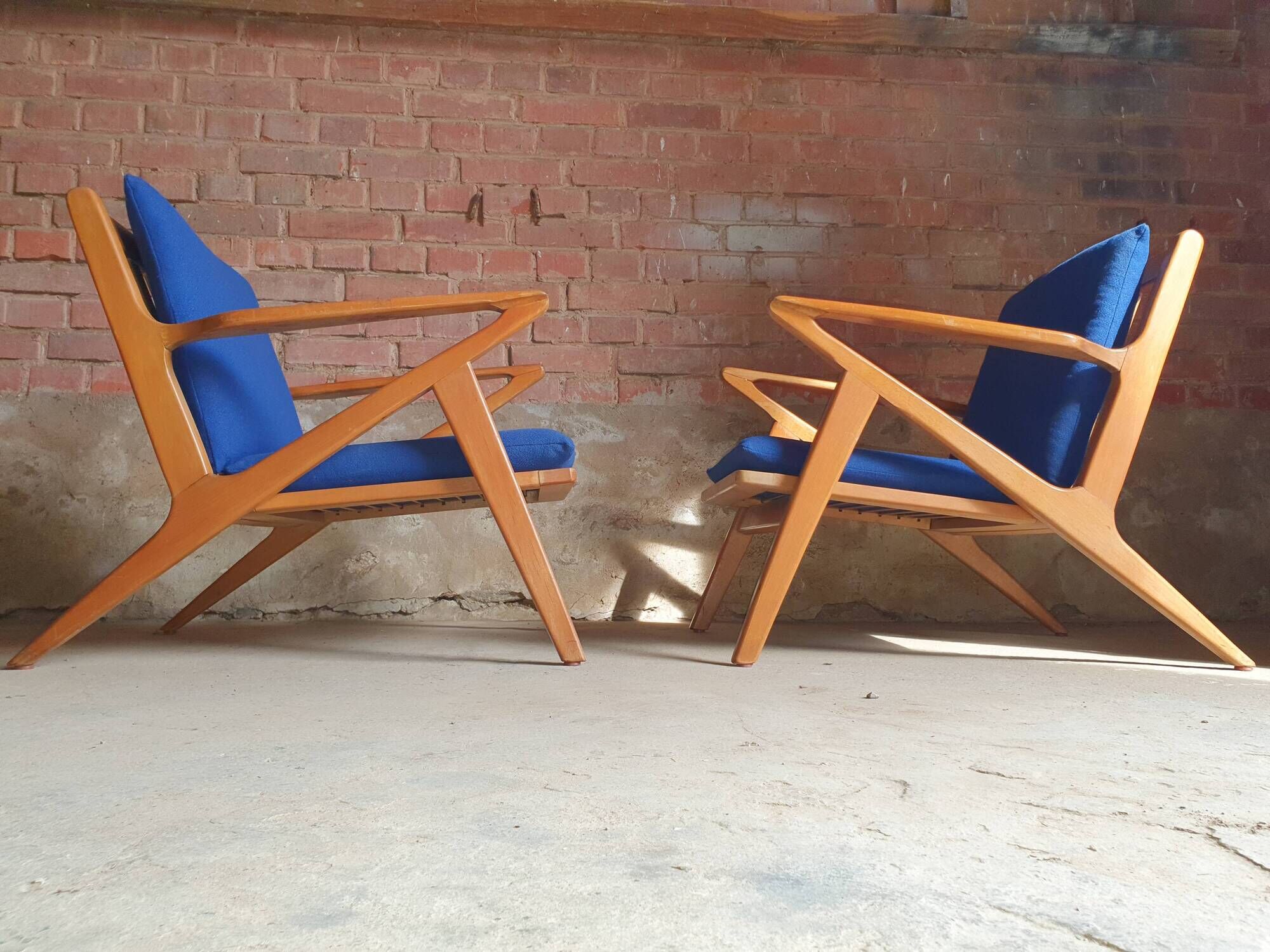 Pair of Danish armchairs Z by Poul Jensen for Selig 1960