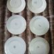 6 mismatched antique dinner plates
