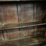 Black lacquered teak display case