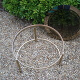 Table basse ronde en laiton vintage 1960