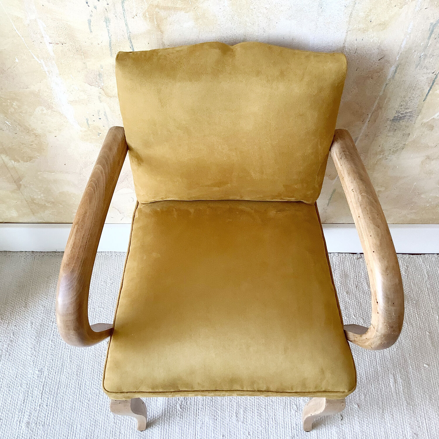 Art-deco bridge armchair