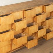 Vintage chest of drawers with thirty drawers, ash wood, 1950s
