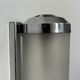 Vintage tubular Art Deco wall light, chrome metal, frosted glass, France, 1930.