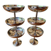 6 coupes à glace en inox, 1970