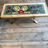 Vallauris coffee table signed Drac