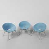 Set of 3 Turtle Club chairs by Matteo Thun for Sedus