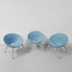 Set de 3 chaises Turtle Club by Matteo Thun pour Sedus