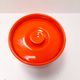 Orange ceramic box Pino Spagnolo for Sicart