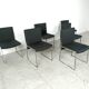 Vintage chrome italian dining chairs, 1970s