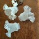 3 glass tulips from 50s lighting fixtures