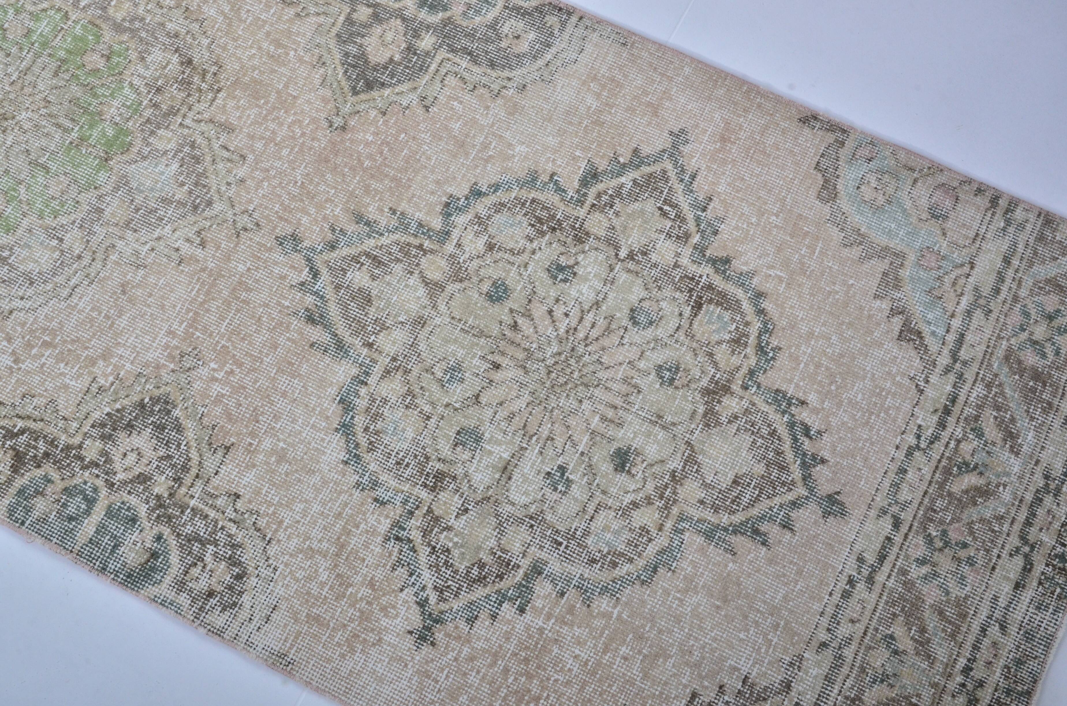 Oushak Handknotted Wool Floral Carpet sku 3457