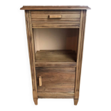 Renovated oak bedside table