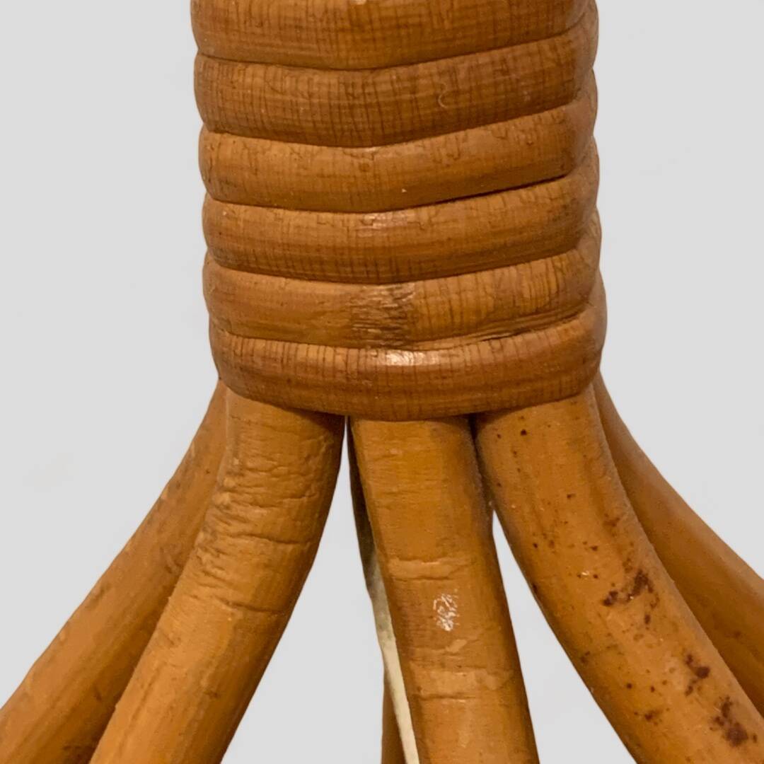 Rattan tripod lamp 1950 H47