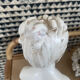 Glazed terracotta bust