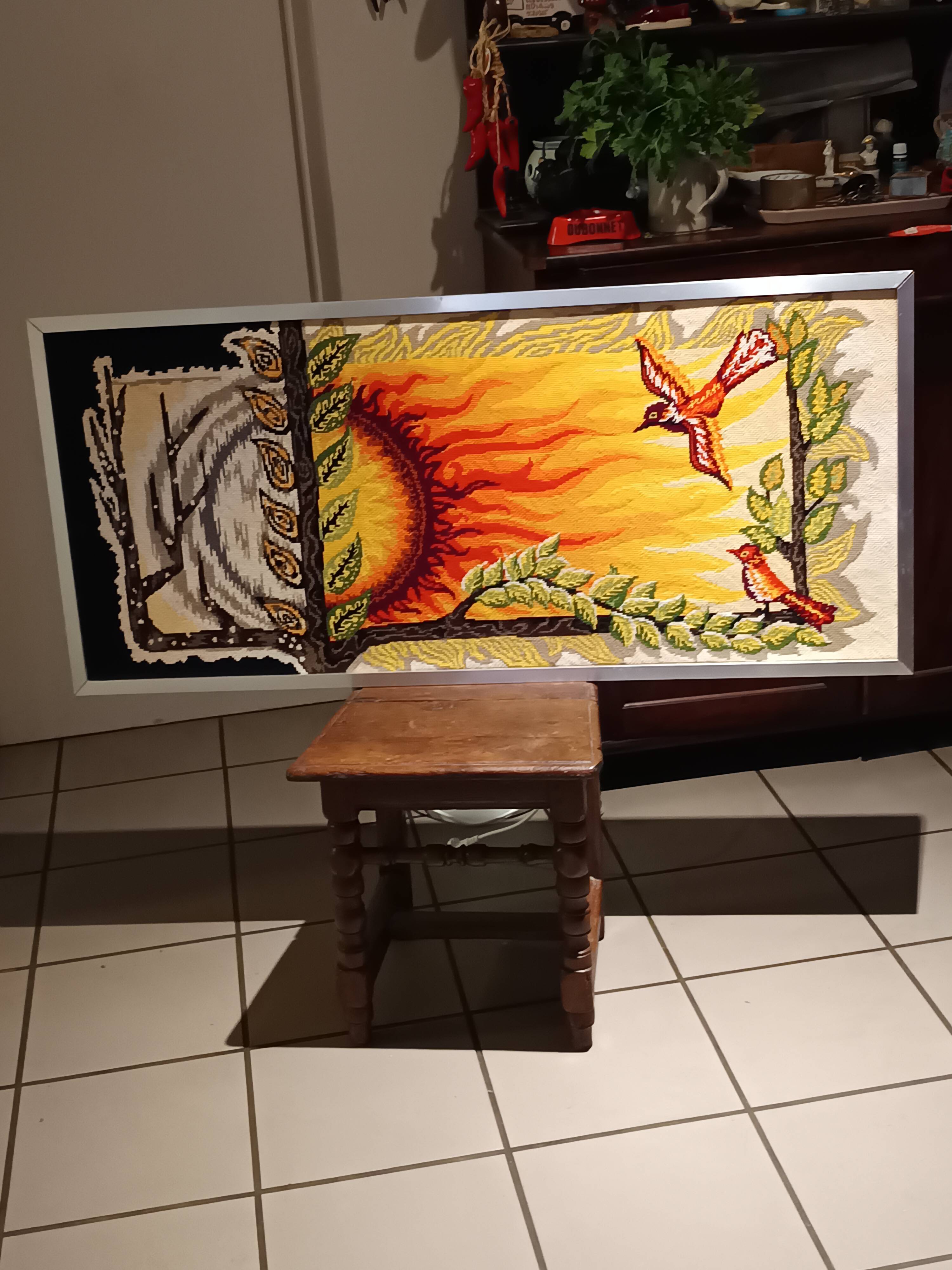 Tapisserie murale "Solstice" en laine fait main Steiner Frères