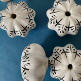 Set of 6 porcelain furniture knobs
