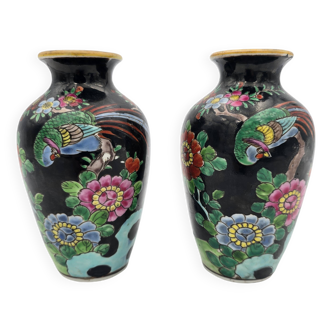 Pair of Japanese porcelain vases circa 1920