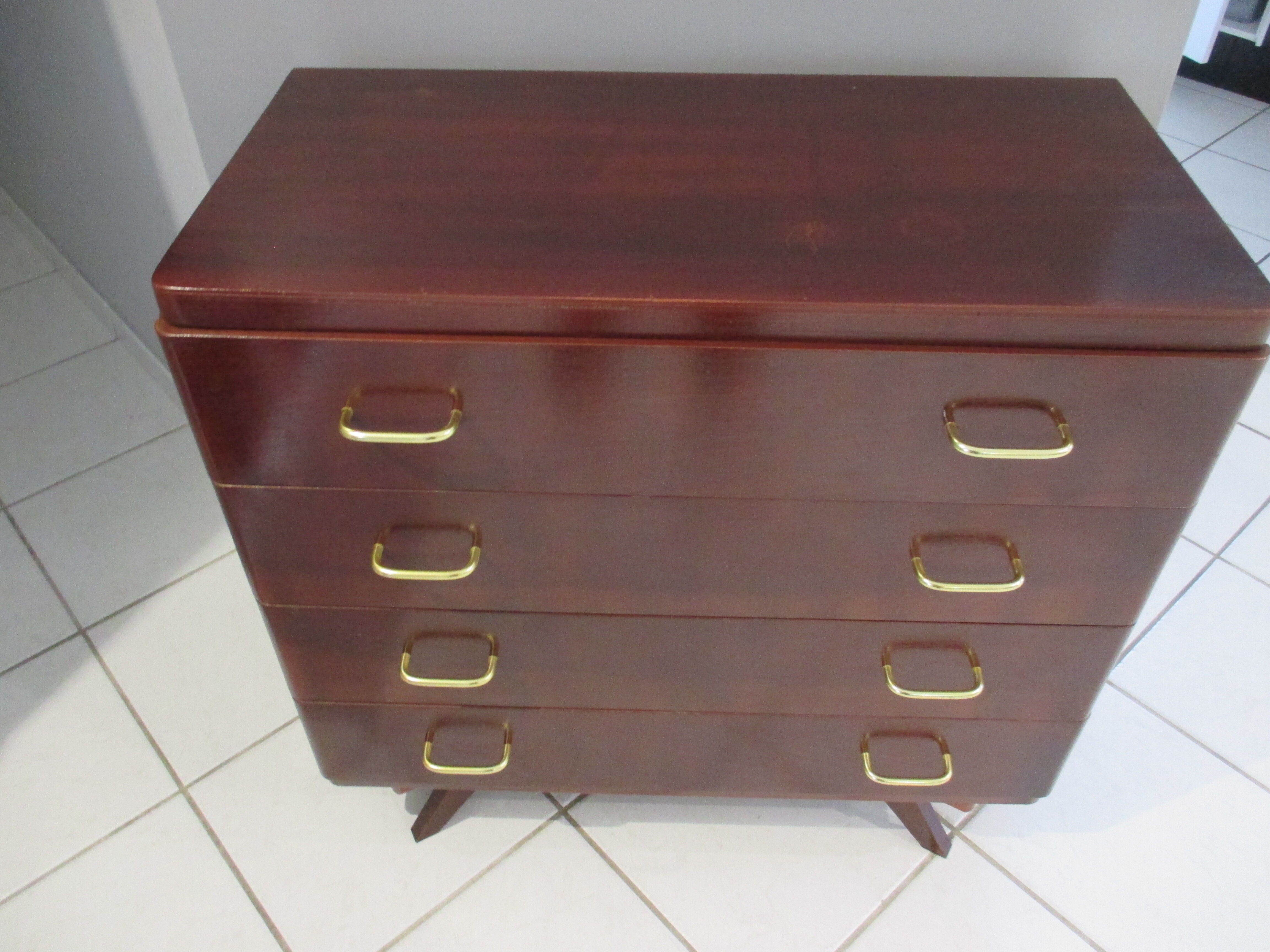 Chest of drawers  vintage compass 1970 feet