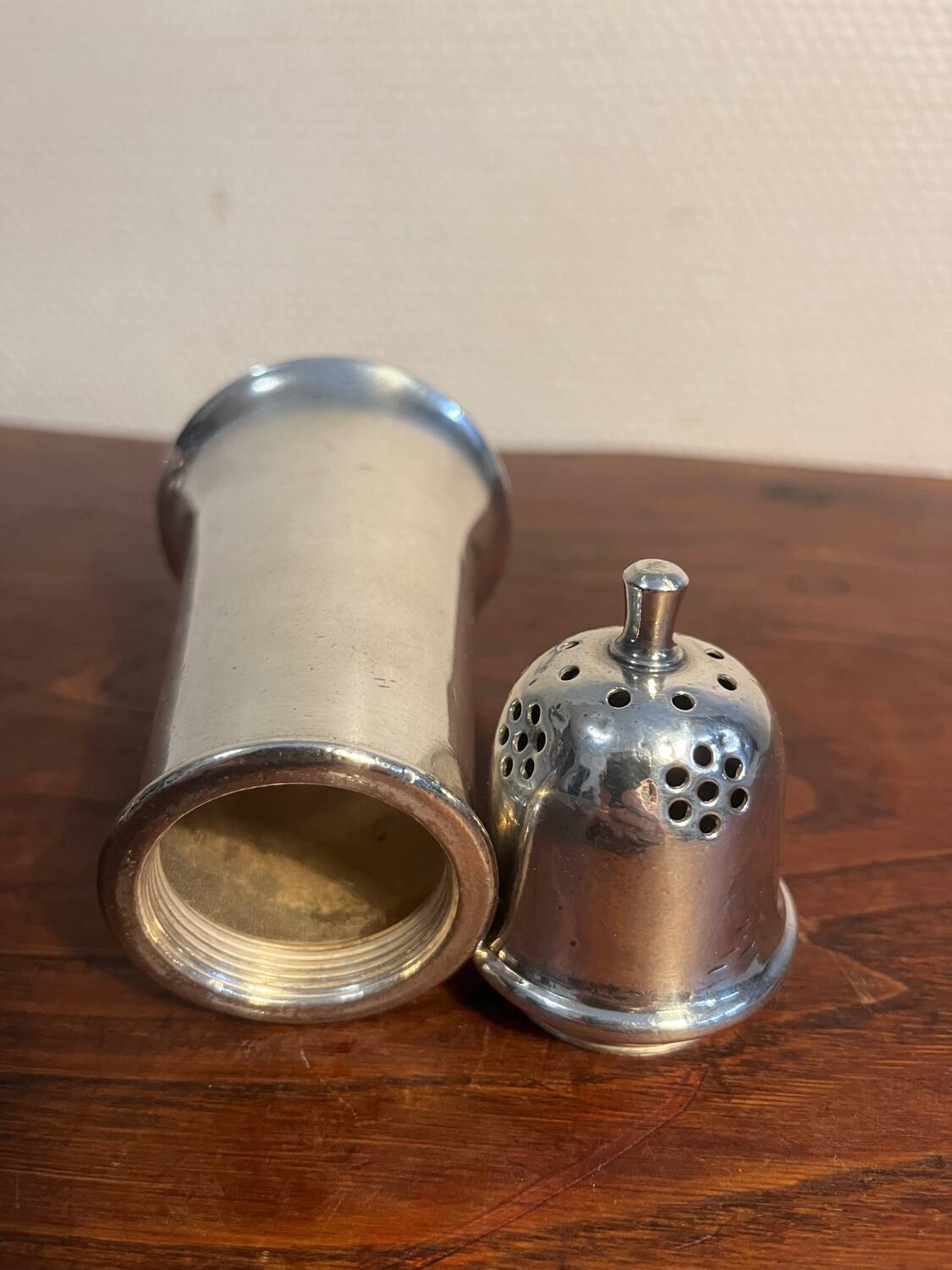 English Mappin and Webb shaker, early 20th century