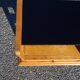 Oak bedside table with tapered legs