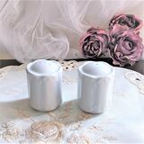 Salière poivrier porcelaine blanche