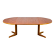 Danish Round Teak Dining Table with Extensions by Gudme Møbelfabrik, 1970s