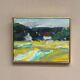 Original Swedish Oil on Canvas – “Houses” by T. Örn 1970 – Vintage & Framed