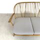 Vintage ercol windsor 2-seater sofa padded in French tick