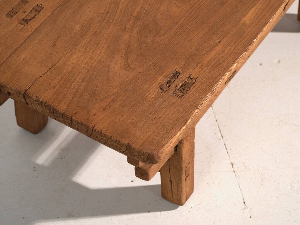 Kang table, antique pine wood – China, circa 1890