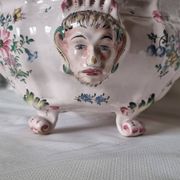 Antique 18th century Marseille earthenware planter by Veuve Perr