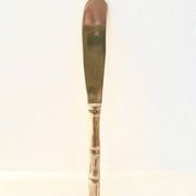 Golden brass butter knife, Hollywood Regency – circa 1970