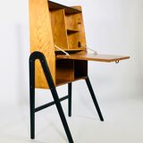 Vintage secretary with compass foot, France 1950's