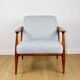 Light Blue GFM63 Lounge Chair by J. Kedziorek, 1970s