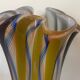 Vintage Murano Striped Vase