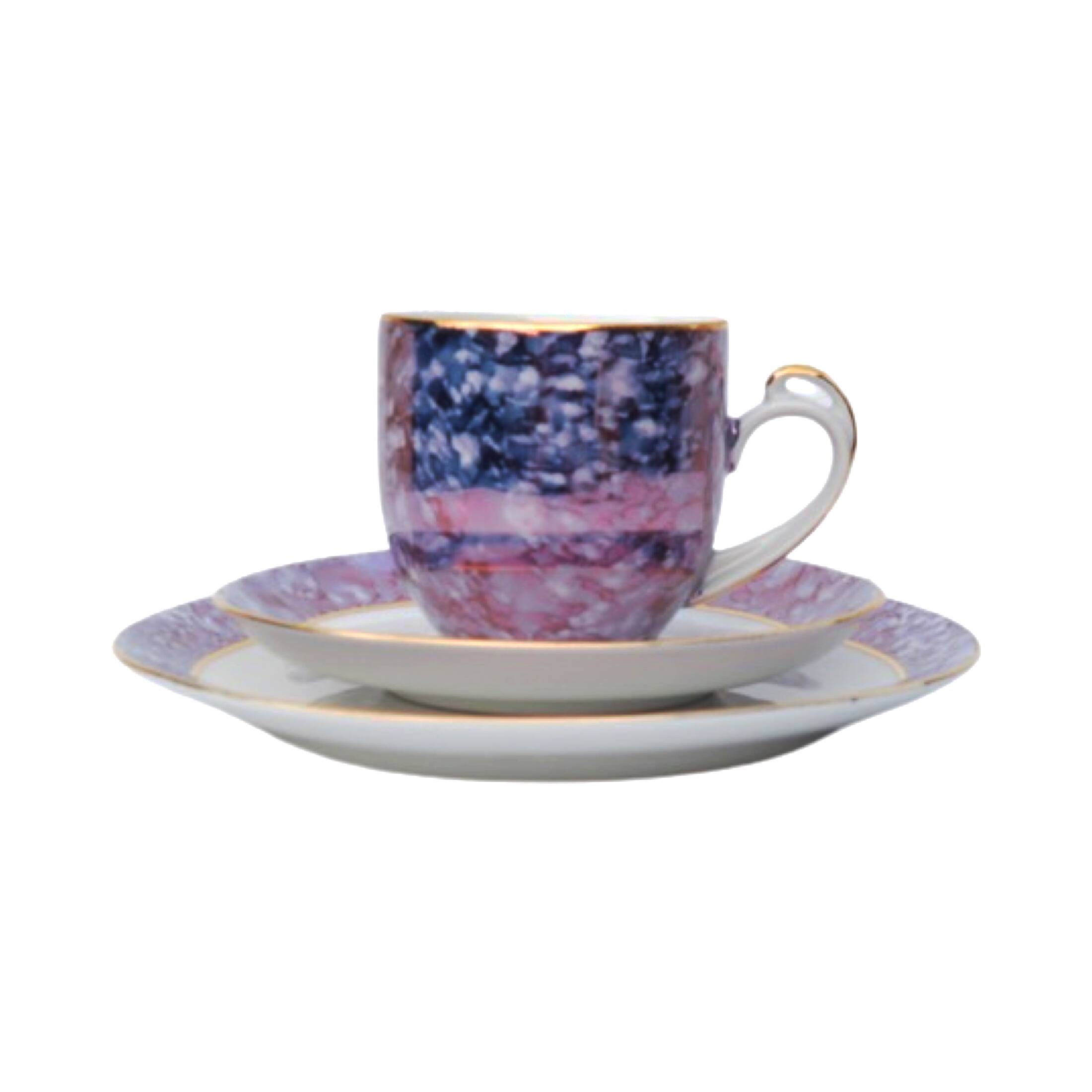 Marble breakfast set, Victoria Czechoslovakia, 1980s.