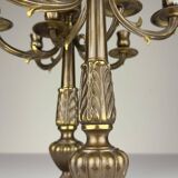 Vintage large table lamps in bronze, Italy, 1950s, set of 2