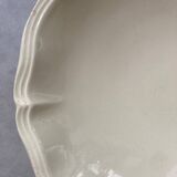 Sarreguemines compotier, ivory model with gadroons