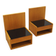 Set of hanging bedside cabinets, Danish design, 1960s, designer: Hans J. We