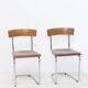 Bauhaus tubular design chairs, pair