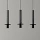 LAMPE SUSPENSION DAVID POMPA NOIR ROCHE VOLCANIQUE