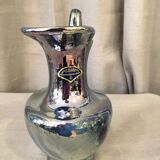 Jug in gres flame of rambervillers reflection blue green golden