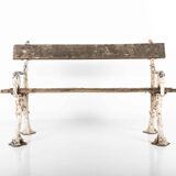 Victorian 'faux bois' garden bench