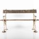 Victorian 'faux bois' garden bench