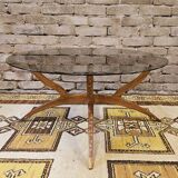 Vintage 1960s spider leg coffee table