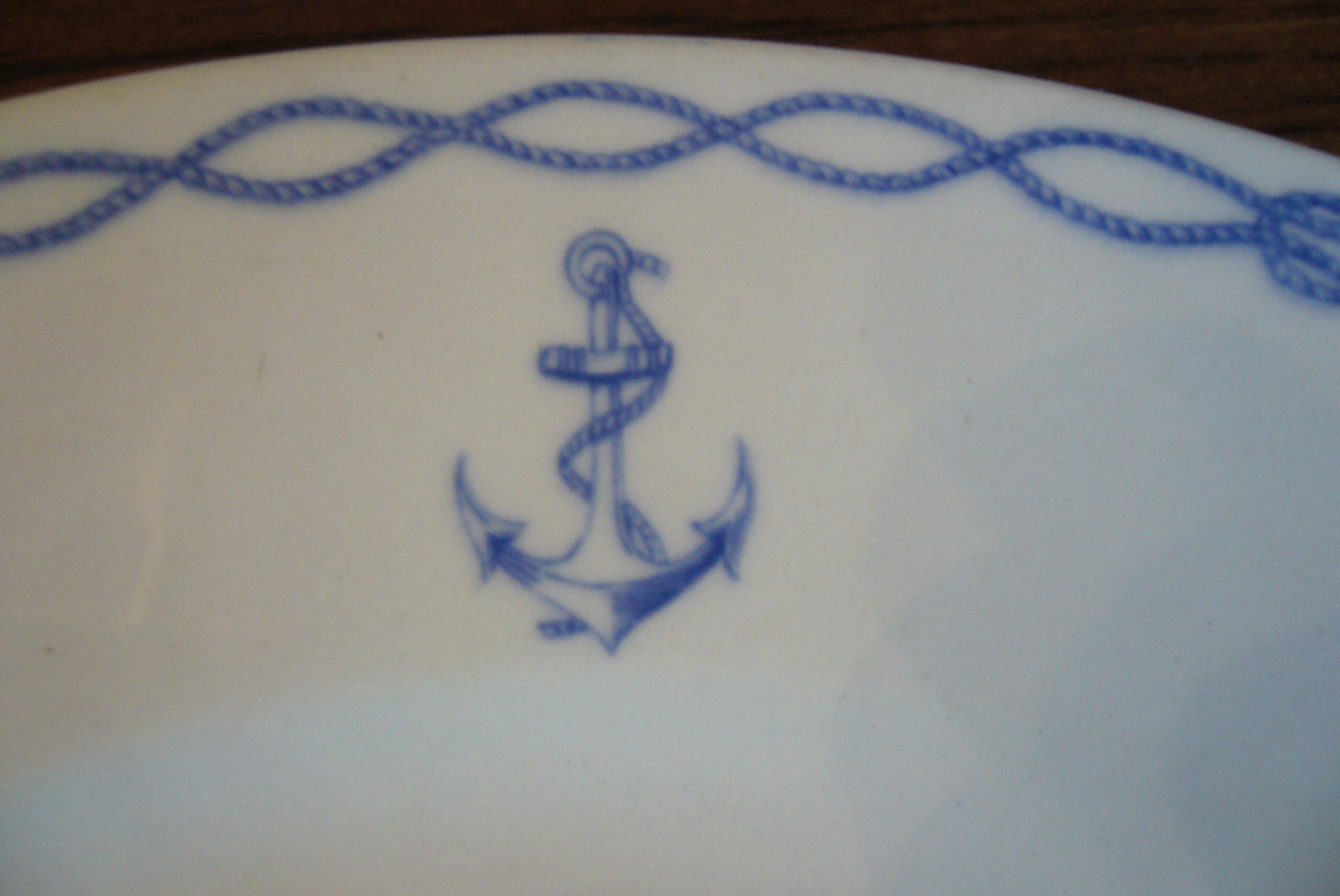 Assiette plate Marine Nationale