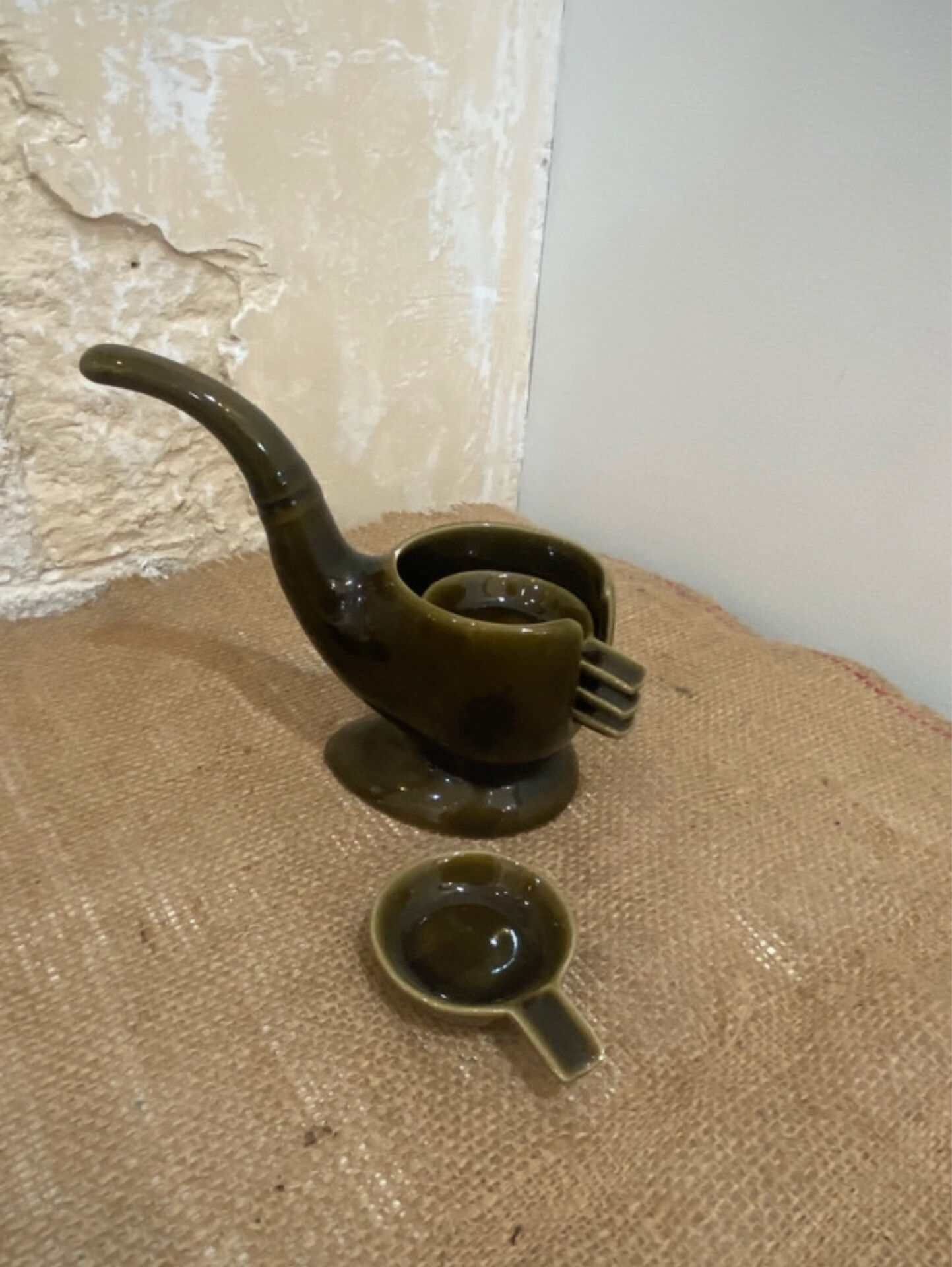 Rare vintage ashtray SC3 Italian design from the 1970s.