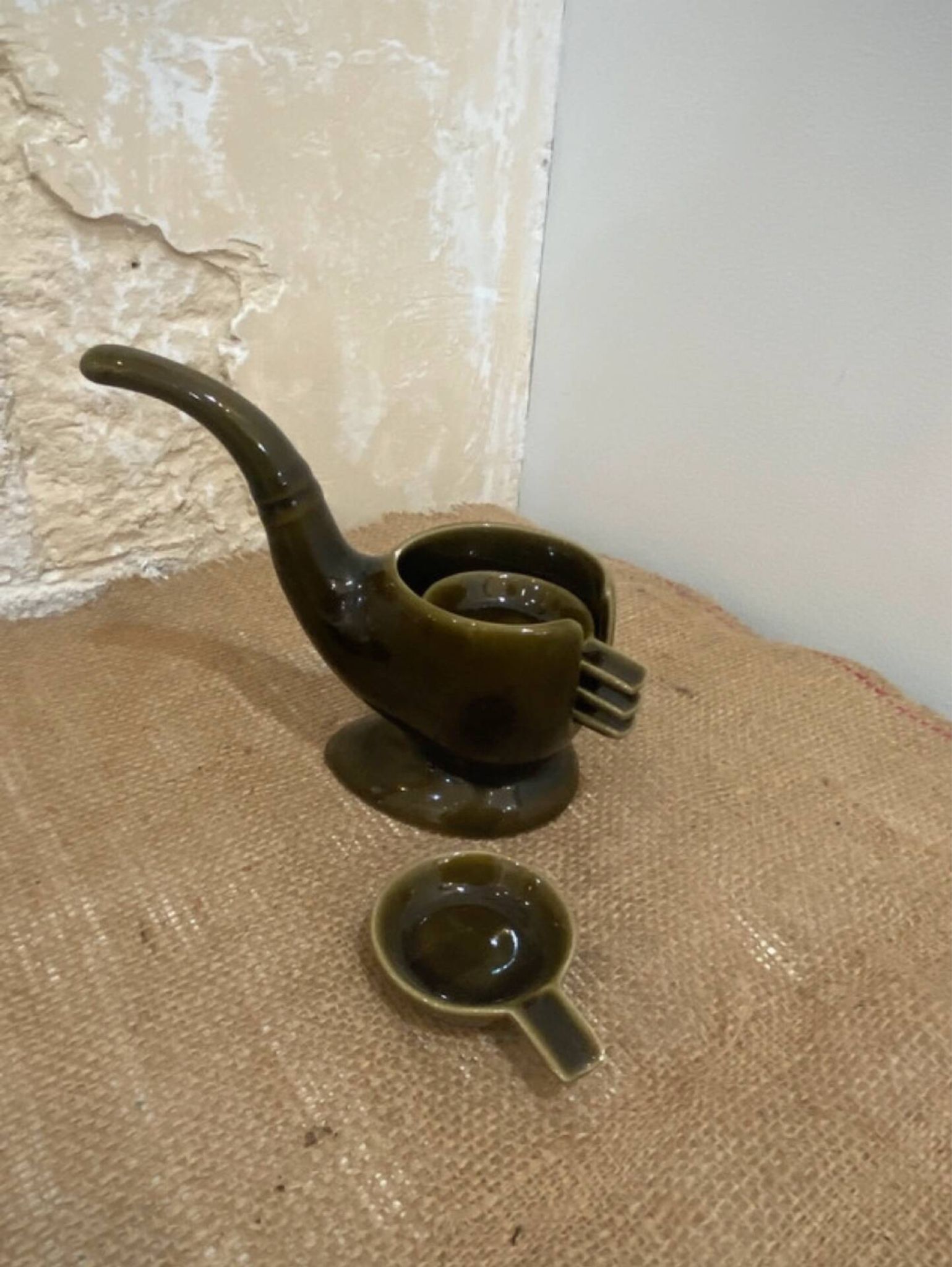 Rare vintage ashtray SC3 Italian design from the 1970s.