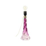 Purple Crystal Table Lamp Val Saint Lambert Swirl Sixties